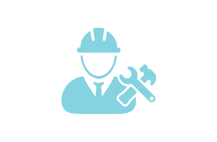 Construction and contractor dumpster service icon