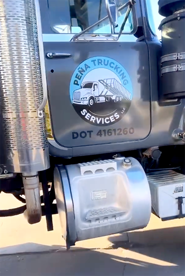 Dumpster rental services provided by Pena’s Trucking Services for residential, commercial, and construction projects