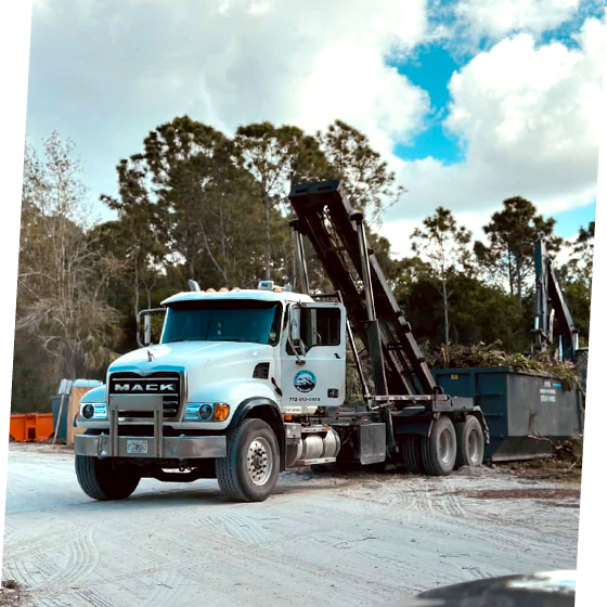 Dumpster rental service by Penas Trucking Services